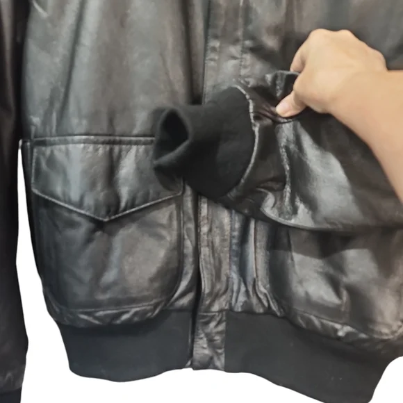 Vintage landing Leather Airforce USA Large Bomber A2 Jacket
